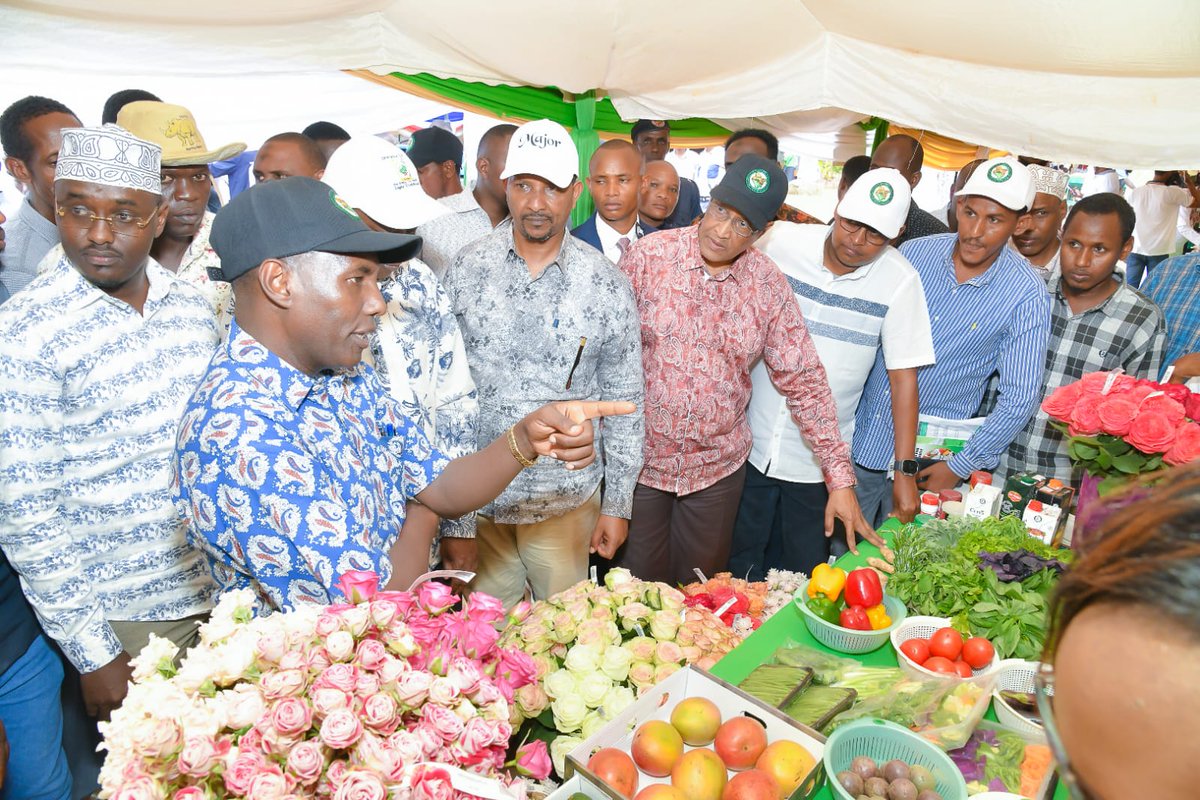 Today, I had the privilege of joining the PS State Department of Crops Development, Hon. <a href="/harsama_kello/">PS Kello Harsama,CBS</a>, in attending the Garissa Agricultural Exhibition, where farmers proudly showcased their remarkable products. It was inspiring to witness the impressive value chain of most