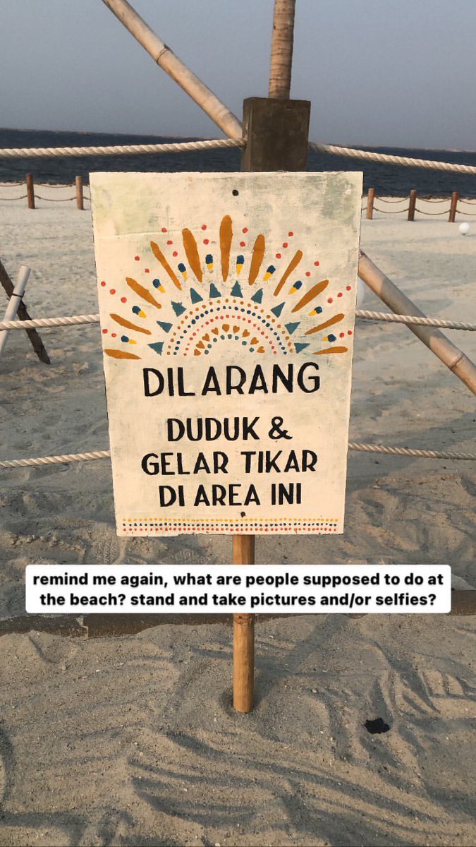 miruzuar's tweet photo. A**HA PIK IS A COMPLETE SCAM OF A "BEACH". YES IT'S FREE TO ENTER, BUT YOU HAVE TO FOLLOW THEIR INSTAGRAM (unfollowed them immediately). PEOPLE DO NOT GO TO THE BEACH TO EAT AT RESTAURANTS, THEY GO TO THE BEACH TO *BE* *AT* *THE BEACH*. ISTG 🤦🏽‍♀️ https://t.co/VzwjarfiGa
