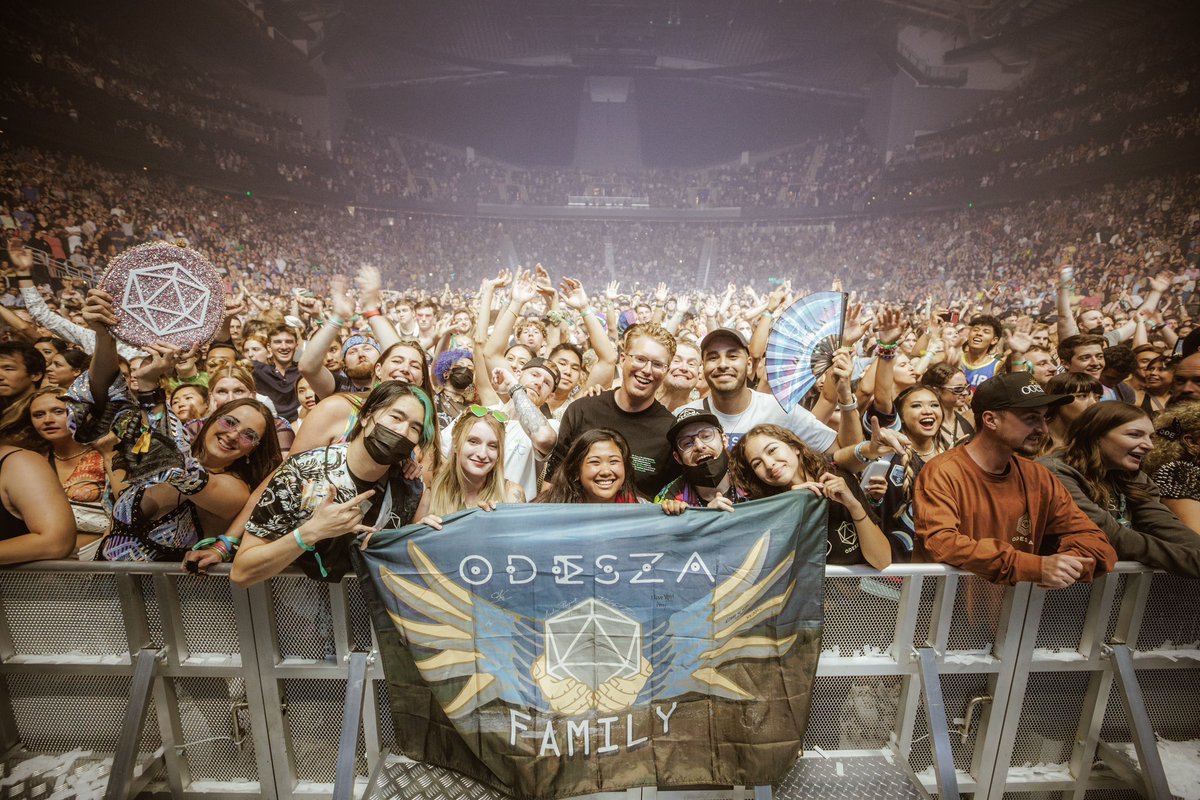 odesza's tweet image. We debuted The Last Goodbye live show one year ago today. Thank you for all the love and support!