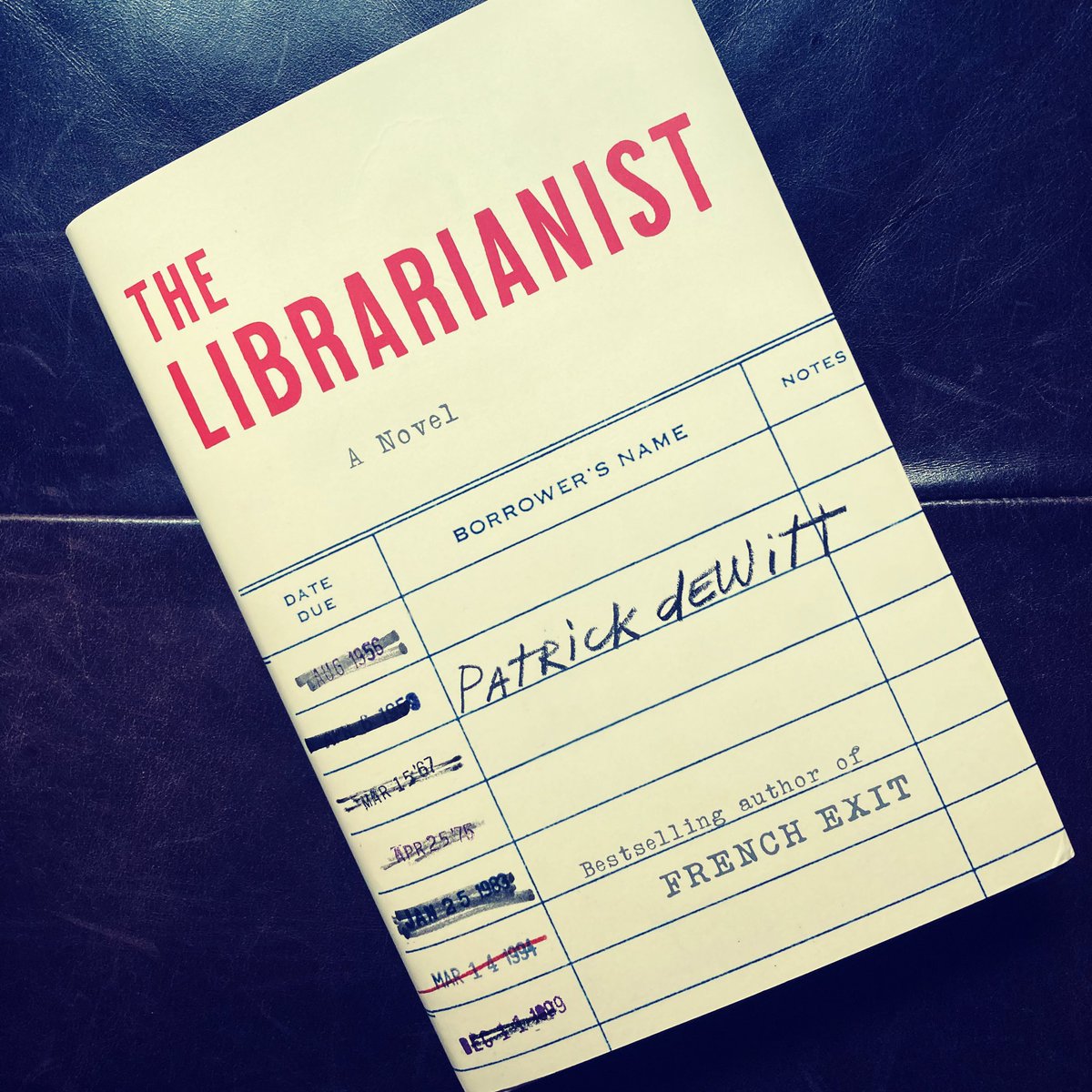 JamesKlise's tweet photo. Favorite book of the summer (so far). And I almost DIDN’T read it because of the title/cover. Smart, funny, sad - & an author who genuinely seems to love his characters. #TheLibrarianist #PatrickDewitt https://t.co/47y1SppS5y