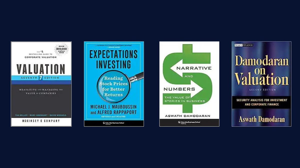 Want to learn valuation?

These four books will help you learn how.