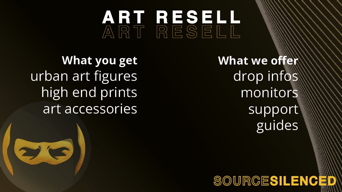 SourceSilenced's tweet image. Another part of our portfolio is art. We will give you the opportunity to get your hands on the most sought-after products in the art world. Often, retail is higher, but sometimes the margins are between 1,000 and 2,500 EUR. Stick to our release guides and make money! 💰…
