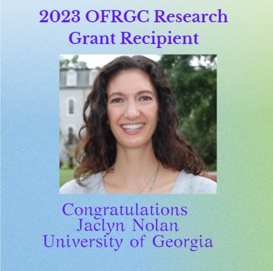 Congrats to Dr. Jaclyn Nolan, senior lecturer <a href="/universityofga/">UGA</a> whose project "Willie McGee and the Legacy of Legal Lynching” received our 2023 OFRGC Research Dev. Grant!