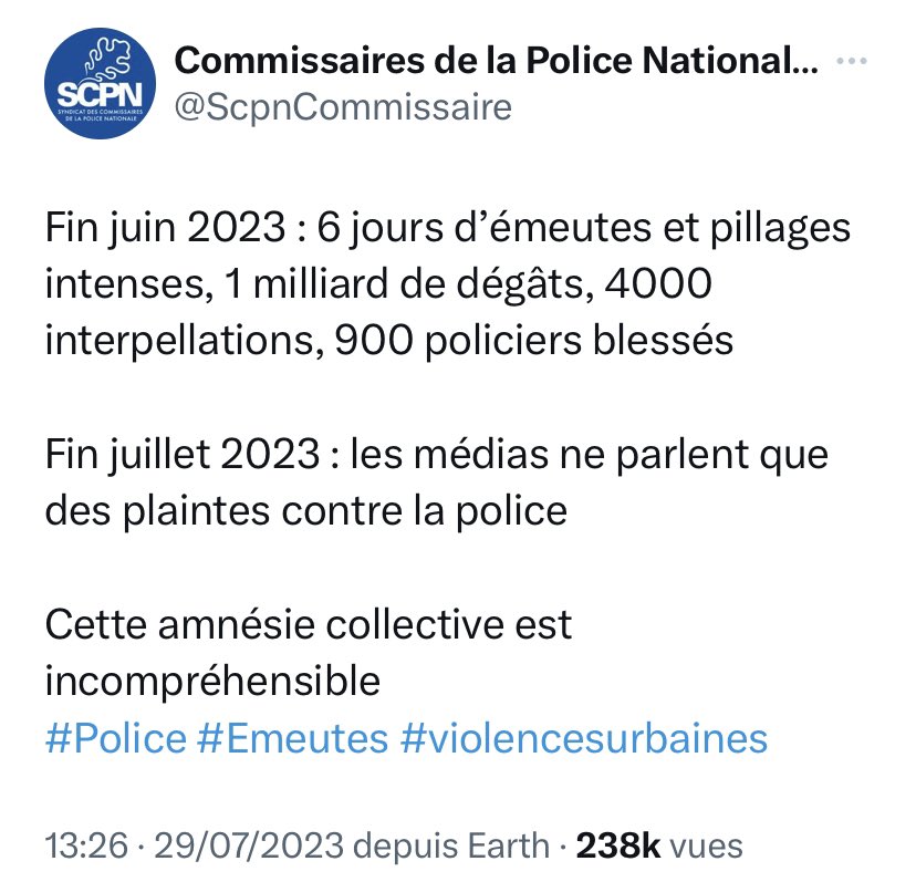 realmarcel1's tweet photo. Et sinon, c’était à cause de quoi, les émeutes, bande d’incompréhensibles amnésiques ?
#ViolencesPolicieres https://t.co/UF2pgoXxwR