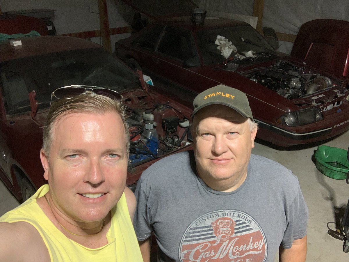 markrmaynard's tweet photo. Enjoyed visiting with my buddy Sammy Maynard and seeing his Mustang collection. He had a near death experience when he fell off a ladder and l was glad to see he was doing so well. https://t.co/JdGJxnVozZ
