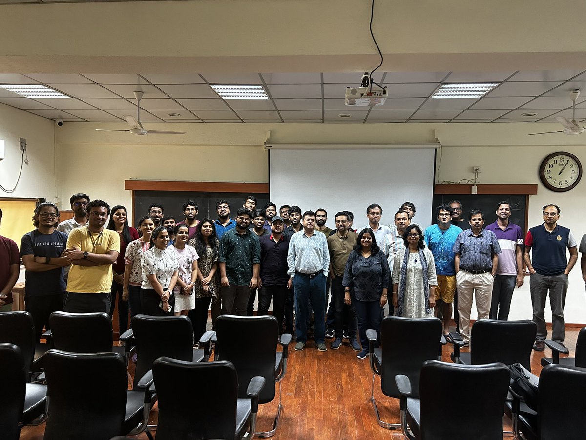 Chakrabarti_Lab's tweet photo. Mini Symposium in Theoretical Physical Chemistry and Chemical Physics (MS-TPCCP) 28-29 July, IIT Bombay  @Chakrabarti_Lab @theomolsci_iitb @Achinty16829300 and Amber Jain. Thank you for participating @kpamit @Padmabati_M @Balanarayan2 @AnanyaD96693383 @KoushikShenoy @Pushpita2021 https://t.co/k4S0pwPb7B