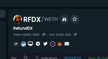 refund0x's tweet photo. #Dextools links have been updated for $RFDX!

https://t.co/Nc5nSZt0PS         

TG: https://t.co/dzVJCeFH92
Twitter: https://t.co/ex6XaOUrrz
Web: https://t.co/VUTR22IdBI

#refund #refund0x #PAULY #pauly0x #fckpauly $pond0x #Pond0x #crypto #ponzi #ETH @Pauly0x https://t.co/5yOxWBBip6