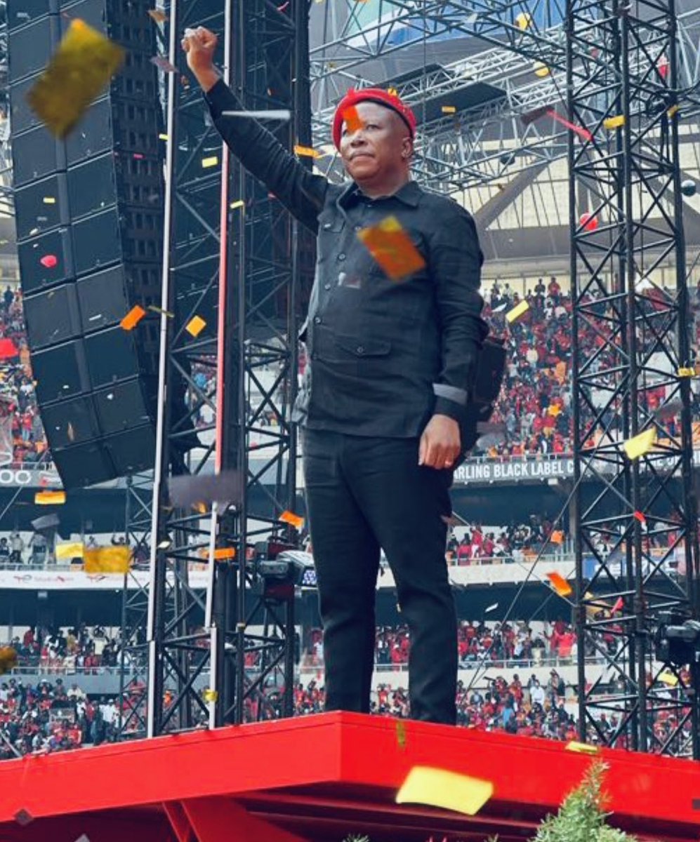 TshweuMoleme's tweet photo. [HISTORIC] Julius Malema: I Will Never Get Tired; No One Can Make Me Tired

There are moments in history, where a significant shift will happen. This, was that moment in South African political history. At this very moment, the #EFF won many hearts and minds over. 

Love/hate them. This was a big moment in the political history and psyche of the nation. Many parties lost support at this very moment. Some parties and haters of the EFF were paralyzed.

@Julius_S_Malema did something here, and you can never change or take that away. Credit where due. 

#EFF10 #EFF10thAnniversary