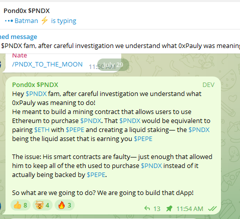 Hey <a href="/Pauly0x/">PAULY</a> 

watch this! 

We are going to go above and beyond your $PNDX 

there is only 1 #POND0x 

The community is t.me/PNDXEth 

dextools.io/app/en/ether/p…