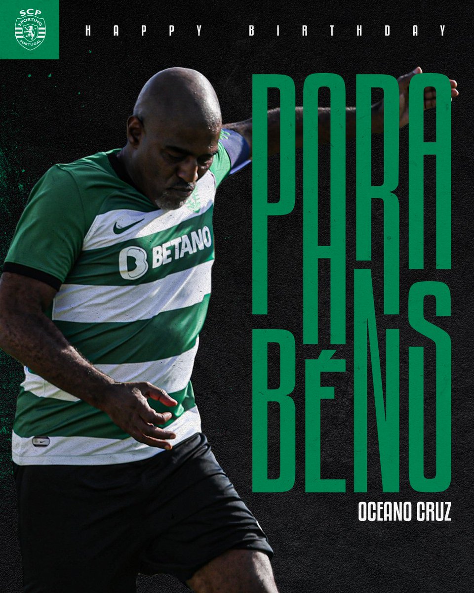 SportingCP's tweet photo. Hoje celebramos o 𝐚𝐧𝐢𝐯𝐞𝐫𝐬𝐚́𝐫𝐢𝐨 de uma Lenda do nosso Clube 🦁

Parabéns, Oceano 🥳 #BDaySCP https://t.co/URE0jsmiiO