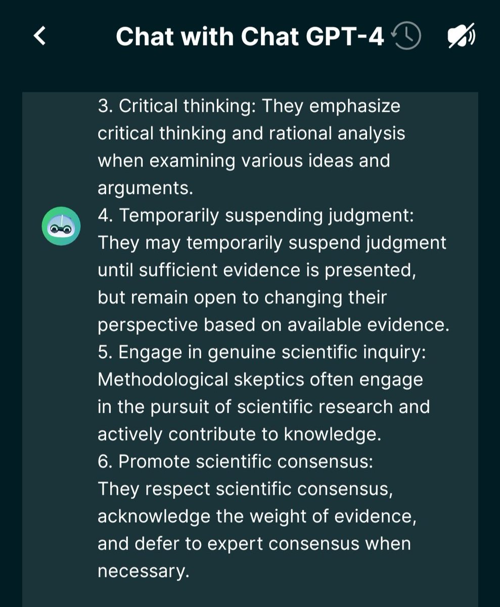 ChrisSPITZER7's tweet photo. Absolutely amazing! Yes some pseudo-skeptics sometimes rely on conspiracy theories for their narrative to stay afloat/make sense: #chatgtp4 https://t.co/RfwQQFtC1n