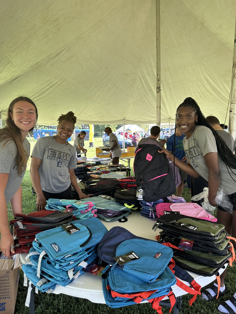 Had a great time handing out backpacks and school supplies at Carver Park this morning!