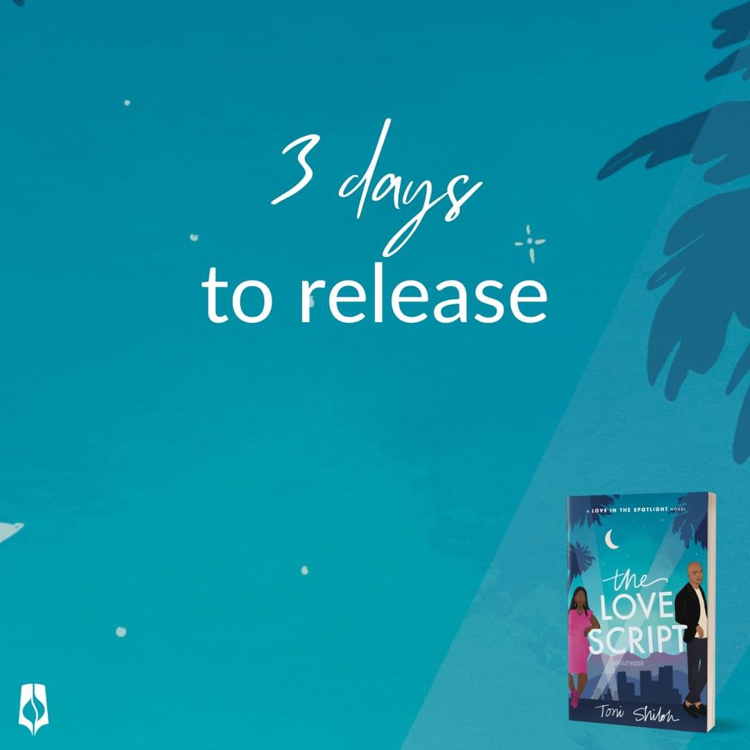 CaitlynSanti's tweet photo. 💜🎥📚3 MORE SLEEPS!📚🎥💜
The Love Script by @tonishilohwrite  releases on August 1st! That’s only 3 more sleeps! 
Be sure to pre-order your copy! Toni’s books are not to be missed!  https://t.co/1atMR1ksGW

#TheLoveScript #LoveintheSpotlightseries 
#RomCom #StepintoaShilohBook https://t.co/n0EkeLnX1c