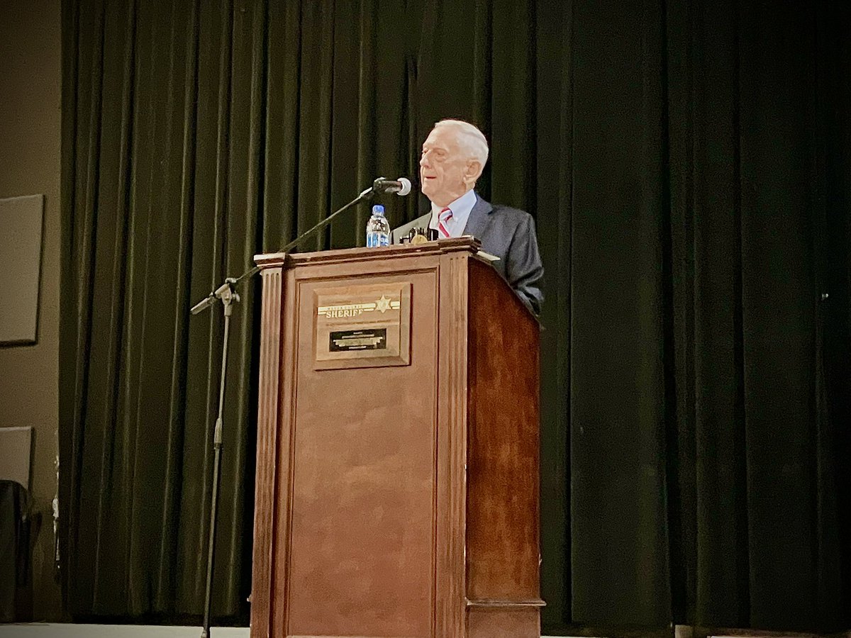 Retired 4 star General & former United States Secretary of Defence, James Mattis, spoke at the Sheriff’s breakfast. General Mattis shared an inspiring message on tackling present-day challenges. A big thank you to the Squaxin Island Tribe for hosting this wonderful opportunity!
