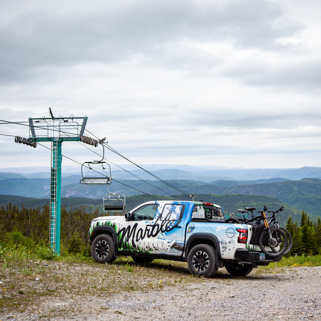 There's nothing like being on the very top of the mountain! ⛰️

Our signature Marble Mountain truck is the beast that's always getting our staff to and from the top! Shoutout to Corner Brook Nissan for coming through with this awesome ride for us. 🙌

#explorenl #skimarble