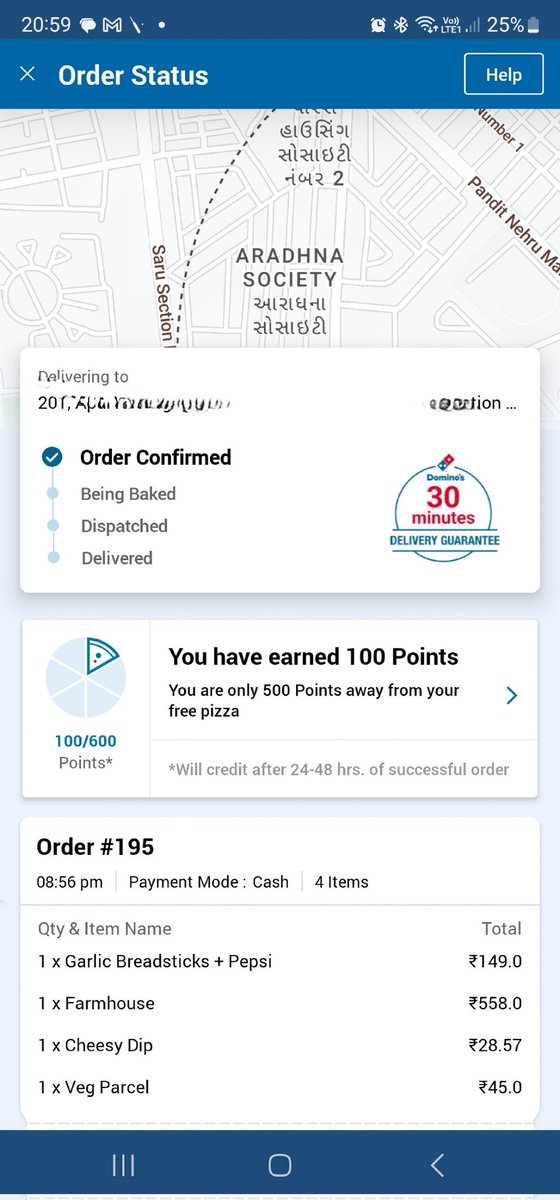 MSachdeva79's tweet photo. @dominos_india @dominos pathetic service in Jamnagar. Order placed at 8:57pm and it's 9:53pm and it's yet to be delivered. Poor support from customer care which is asking to revert back to complaint I. 24hrs https://t.co/KPyqq0dU2k