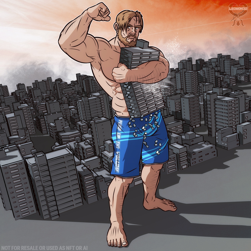 Revamped an old picture of Chris. Now he's actually taking care of my new office, ;3 Thanks buddy! #muscles #cosplay #kingofthenorthcosplays #volume #bara #giant #muscles
