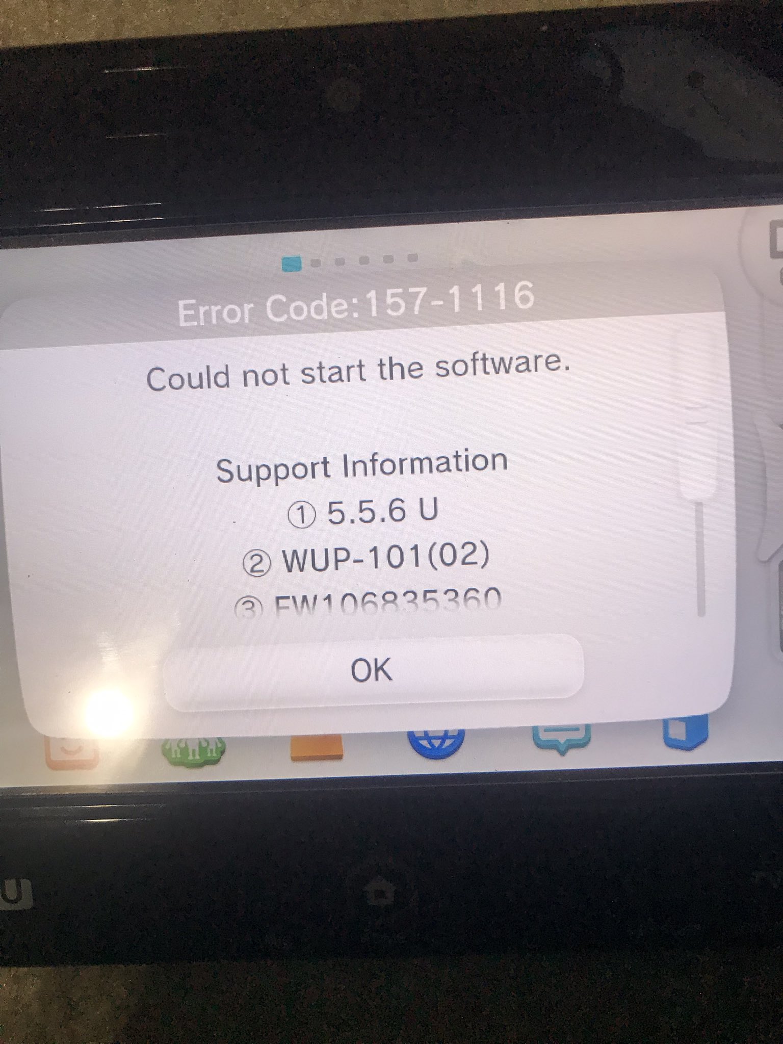 rotatie Dempsey bronzen AJ on X: "hi so im having a situation, whenever i insert ANY wii u disk it  shows tje name of the game then gives this error. any tips? especially  since most