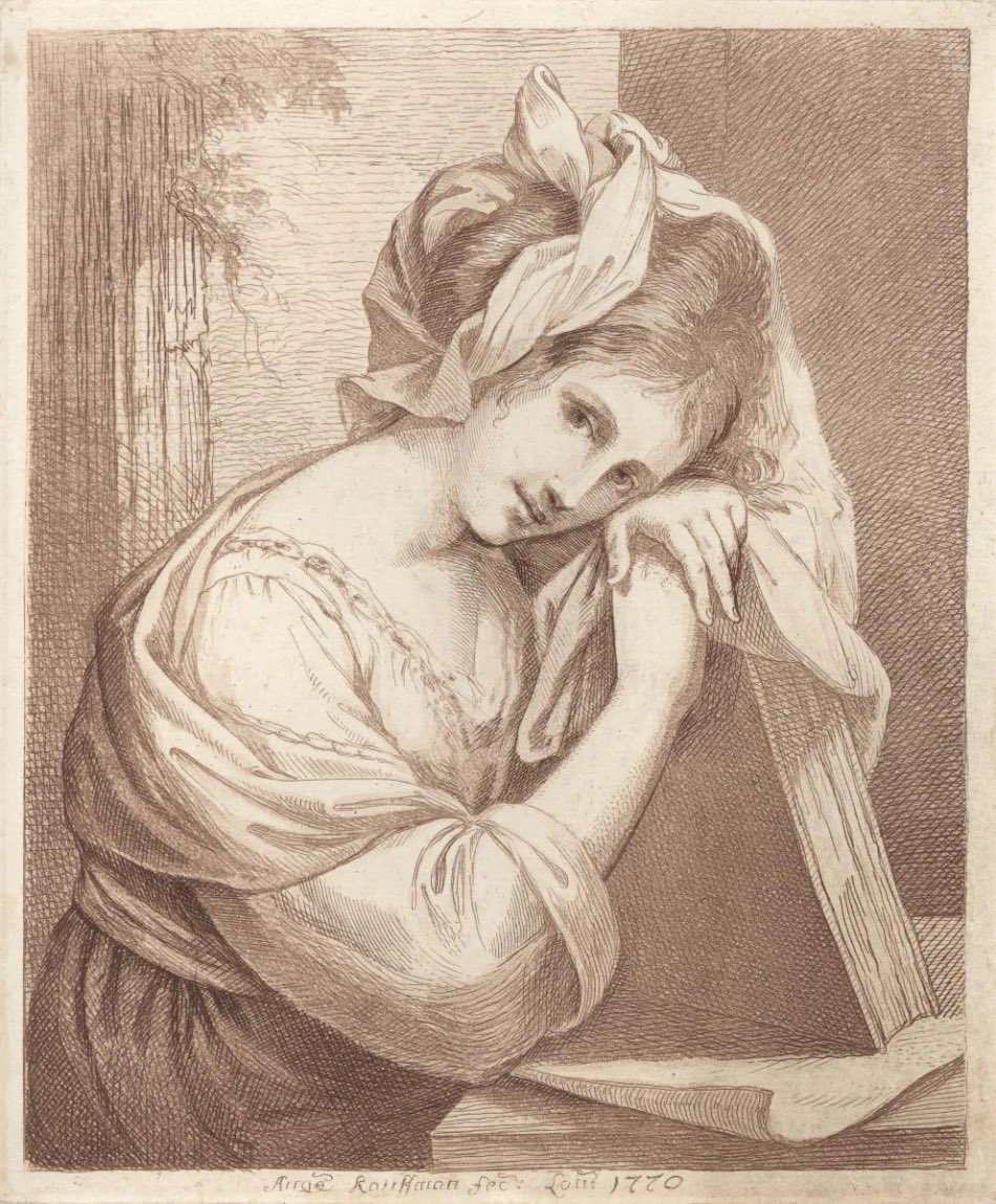 FEMALEARTJOY's tweet photo. Angelica Kauffman RA
 (1741-1807)
Born in Switzerland, she was the daughter of the muralist Johann Joseph Kauffman. She received artistic training while acting as her father's assistant from a very young age and copying the works of Old Masters as they traveled for commissions. https://t.co/zFV4J1UrHL