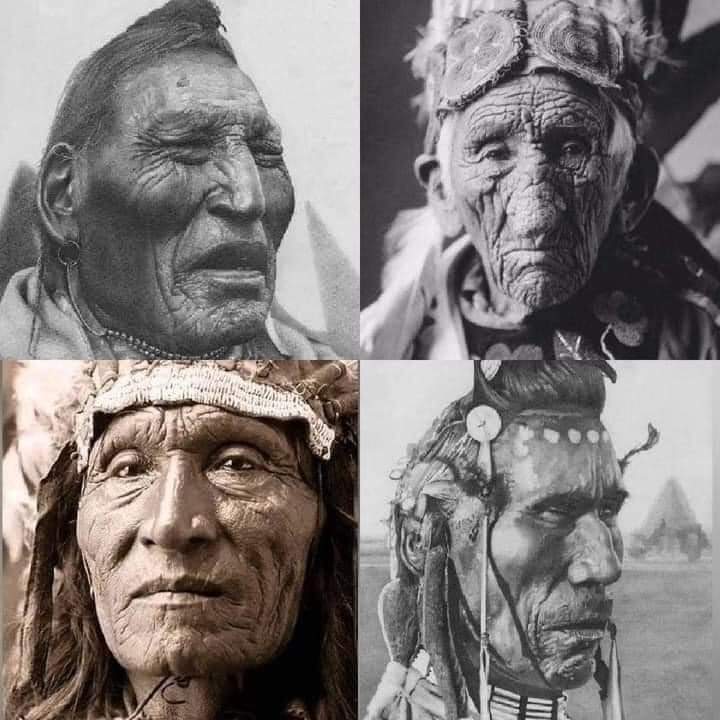 Ce sont les visages des vrais Américains. Les véritables natifs de l'Amérique du Nord.  🪶

Connus sous le nom d’Apaches, de Sioux, de Cherokees ou de Cheyennes, il existait de nombreuses autres ethnies comme les Arapaó ou les Navajos. 

Les divers peuples formèrent des ensembles
