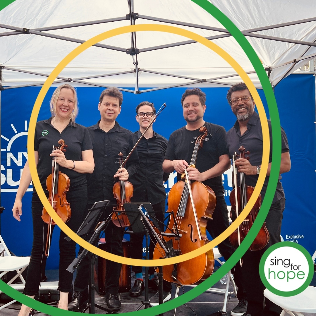 🌞🎶 We had an incredible time at Summer Streets 2023! 🎉🎻 Sing for Hope's Fabulous Five filled the air with tunes like Here Comes the Sun and Shiny Happy People. ⁠ ⁠ Thanks t... | On IG: instagram.com/p/CvSbmh9MoMz/