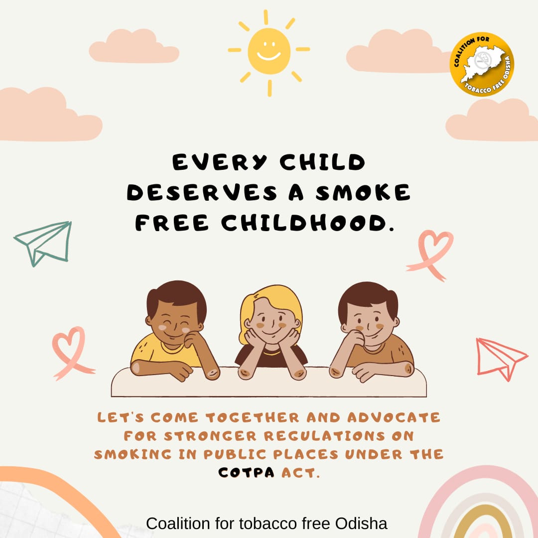 TobaccoFor's tweet photo. We appeal the govt of India, @MoHFW_INDIA and @narendramodi ji to ban any such designated place for smoking in public areas. 

#NoSmokingChallenge #TobaccoFreeIndia #COTPA #tobaccofreeodisha #Appeal https://t.co/5accy5RxRH