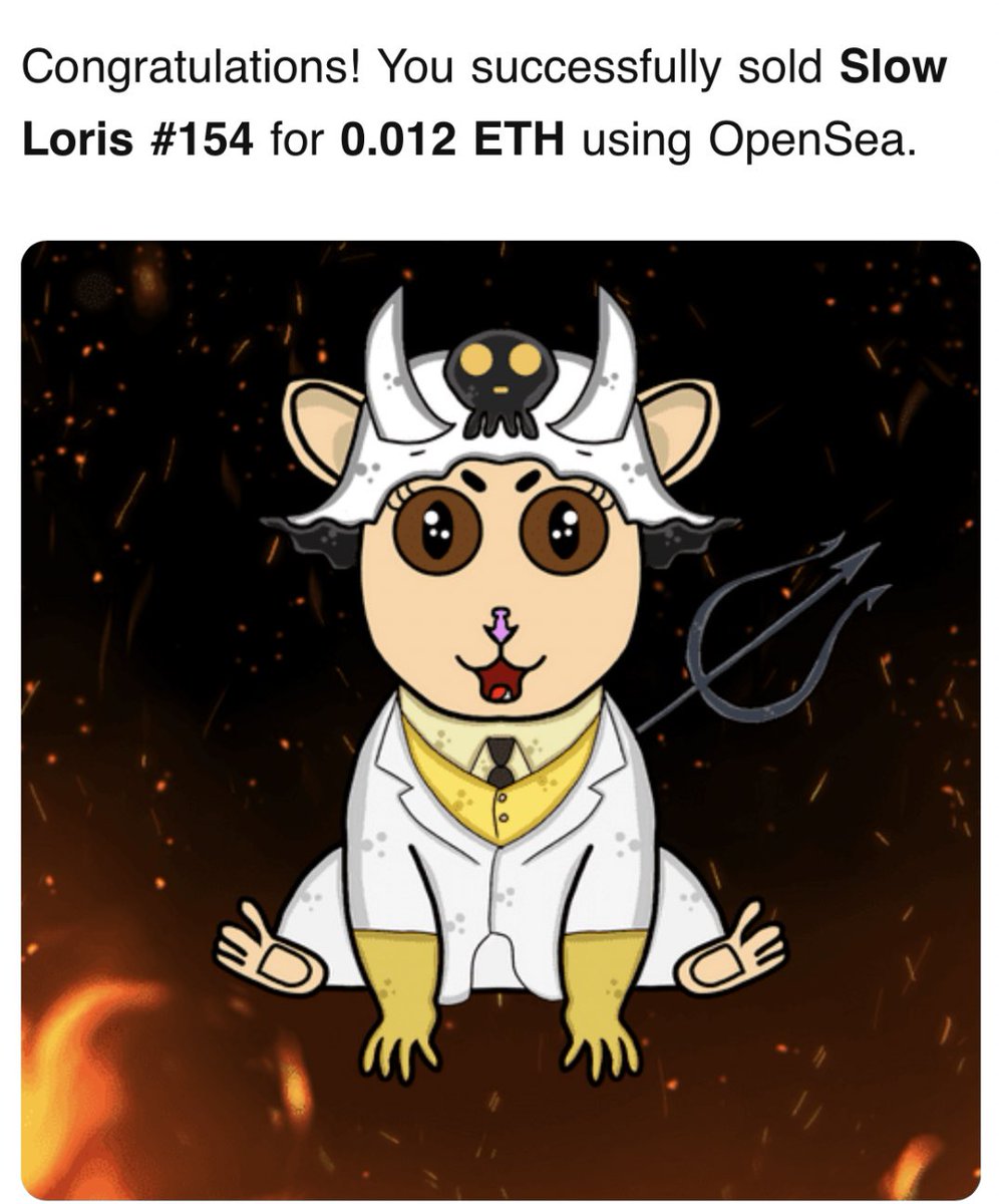 RenallaNFT's tweet photo. 🌟 Late GM #NFTCommunity, i wish you all a lovely Saturday ✌🏻

Thanks dear @DanielMunson2 for grabbing #SlowLoris Chief Guard, your surprise &amp; support are highly appreciated 💜

#NFTartists https://t.co/56PJACJB7s