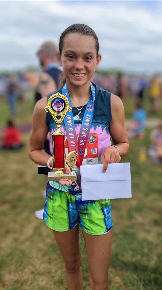 LepsAD's tweet photo. CONGRATULATIONS to Louisville’s Kylah Meyer on winning the Up, Up, and Away 5K Hall of Fame race this morning in a time of 18 minutes and 29 seconds! 🏆🏅 https://t.co/LuwE9NPfOs