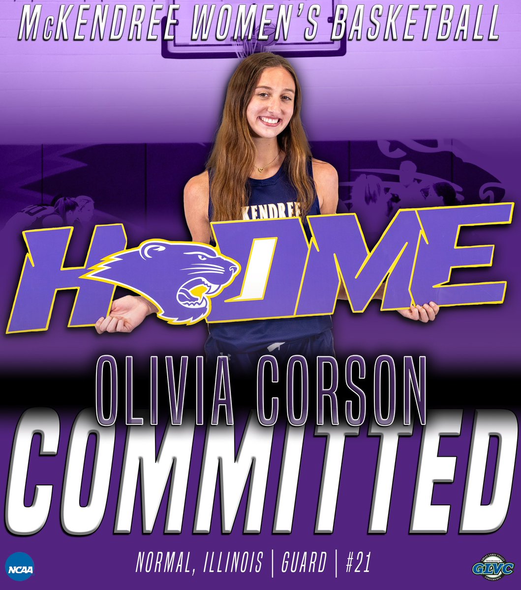 CorsonOlivia's tweet photo. HOME!!💜💛 @McKendreeWBB @CoachK_40 @Terr31 @HeartofIllinois #committed https://t.co/m5rWoae31I