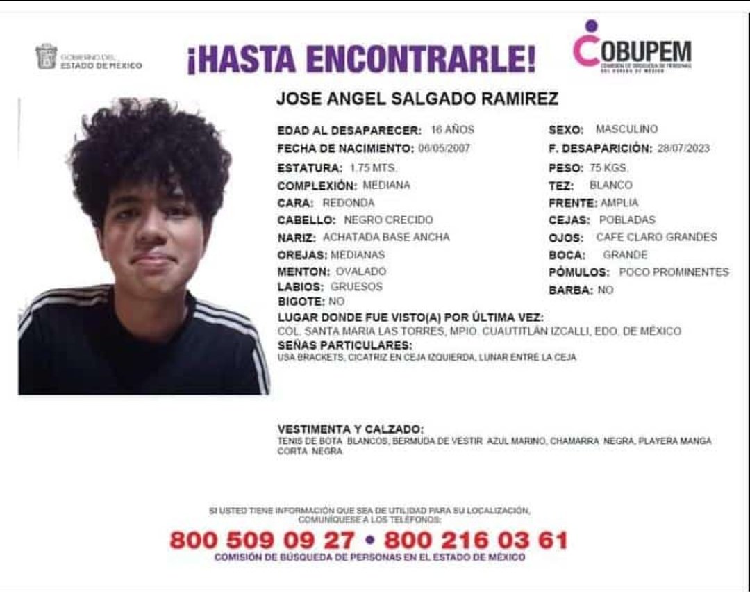 Por favor su ayuda, es sobrino de una amiga muy querida...🙏🏼❤️!!!