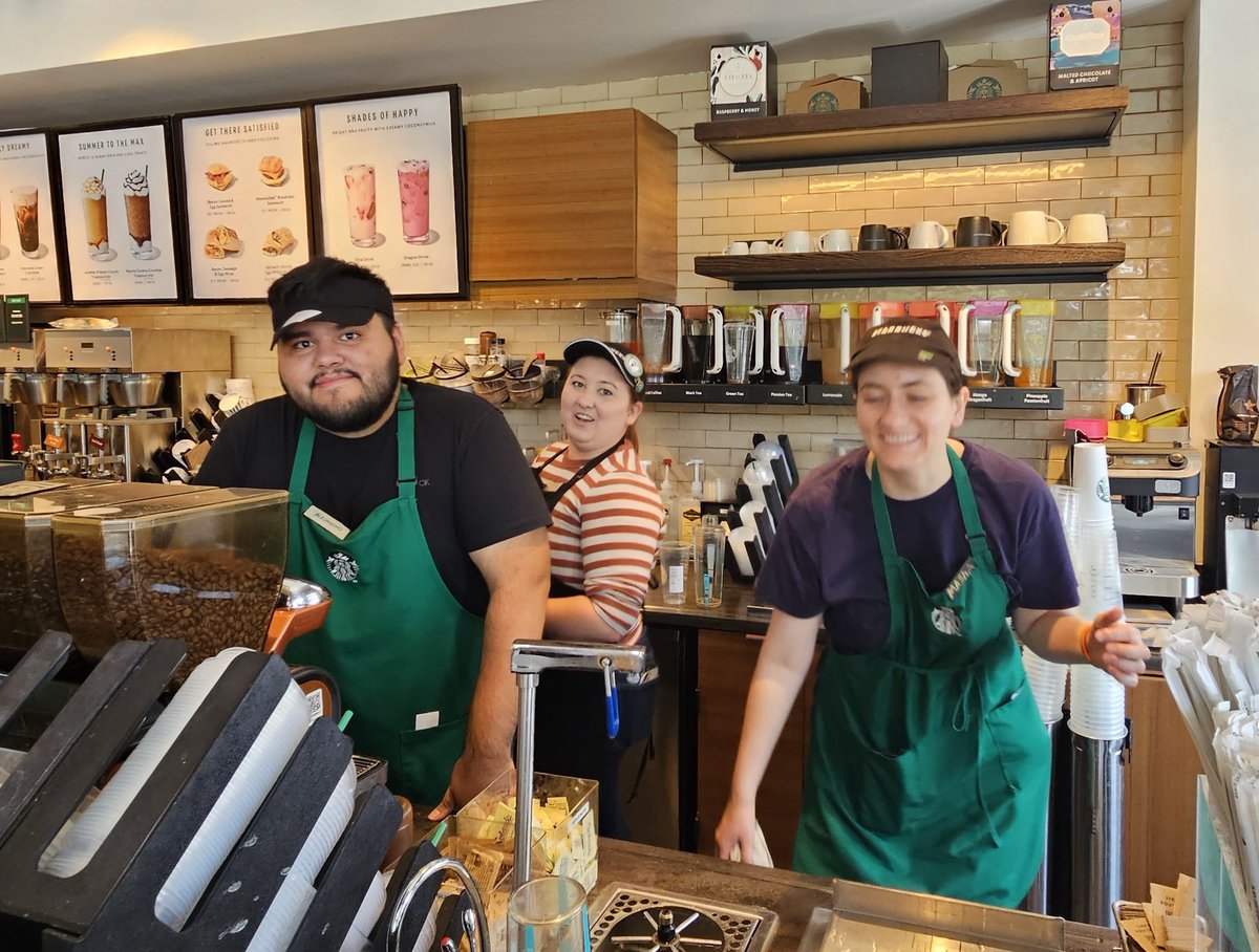 WorkersUnitedMA's tweet photo. It's official! Union Strong coffee is now being served at the Chevy Chase, Washington, DC #Starbucks on Connecticut Ave! Congrats on filing for your Union election & on your first Sip-In today!
#unionstrong #sipin #sbwu #starbucksunion #sbwumarjb #wumarjb #tobeapartner #1u https://t.co/bZ5Hi3HYlu