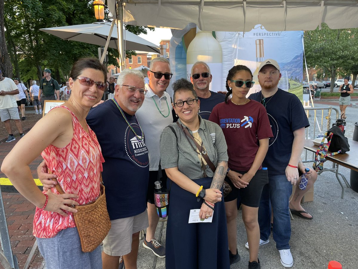 PrezPhil's tweet photo. One of the BEST weekends of the year in @CityofLowellMA &amp; a great opportunity for our @middlesex_cc student &amp; staff ambassadors  to shine! Bring on more music, dancing &amp; food today!  Come by &amp; see us at Boardinghouse Park! #Lowell @tomtipagolden @DianaDiZoglio #LowellFolkFestival https://t.co/Mufg0gUzyl