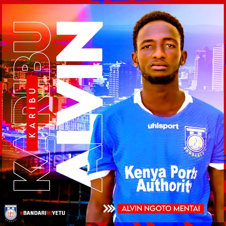 BREAKING NEWS;Former Mwatate FC striker Alvin Ngoto aka Mentai from sagala Taita Taveta has been unvailed as  Bandari FC player.Mentai has a signed a two year deal at Bandari.He scored 17 goals last season when playing in NSL.