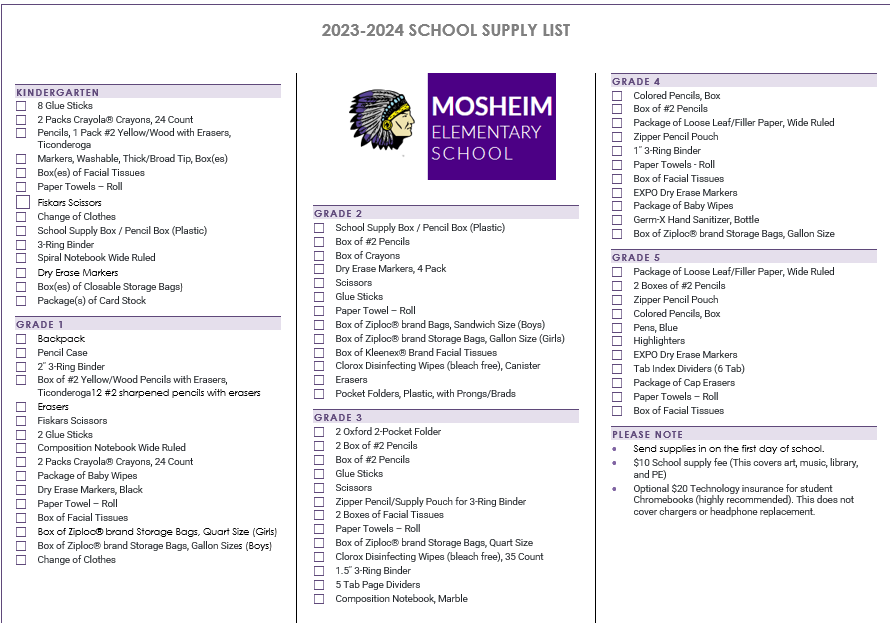 MosheimSchool's tweet photo. Our supply lists are available for direct purchasing online or even using curbside pickup at several retailers. https://t.co/iEDh43pvqZ You can also print off this file. https://t.co/zdyKa5rAGI
