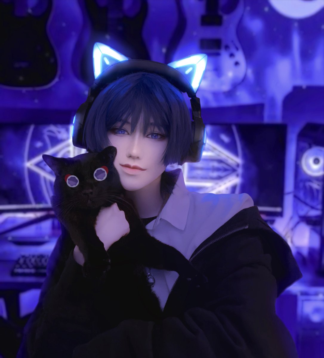 seth_apocalypse's tweet photo. Gamer Scaramouche feat. Scarameow https://t.co/Fu1HrQpMXb