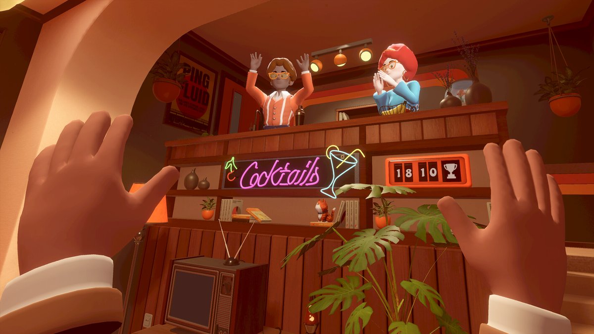 PineStudioLLC's tweet photo. It's a VR dance party! 🕺

We can't wait to see all of your best dance moves in Escape Simulator VR when it launches. Have you already added it to your wishlist? ✨

🔗 https://t.co/QcsDrJ2pjk

#EscapeSimulator #EscapeSimulatorVR #ScreenshotSaturday #ComingSoon #VR #VRGame #Indie https://t.co/B3PXKxm9MU