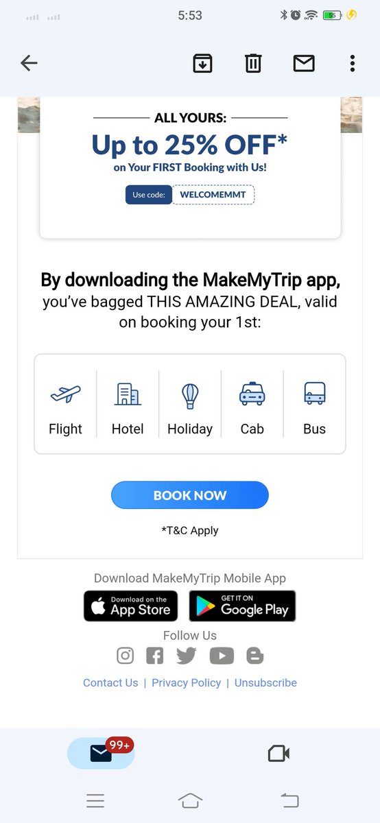 vinni_aneja's tweet photo. I am in a constant trouble and here companies are sending me promotional mails . Arey bhayi bookings se jyda jo problem hai usse solve karo . . @makemytripcare @GoibiboSupport @makemytrip @goibibo ab toh sirf @Yatra_Care https://t.co/bkI4mRP1yt