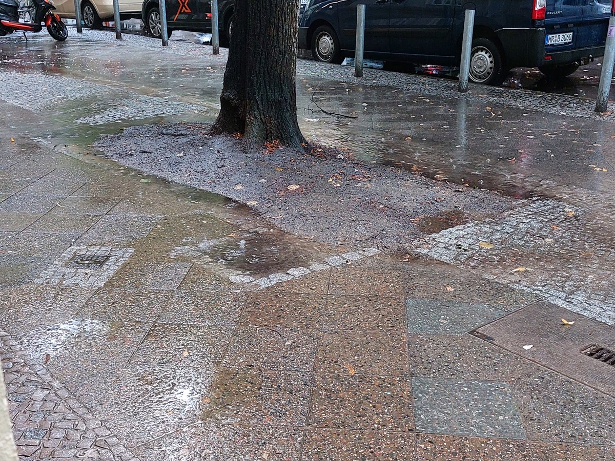 KiezInAktion's tweet photo. #Baumscheiben durch #Regenwasser giessen lassen ;) funktioniert tadellos! 
Danke an @derjochen und @BerlinNkl  ! 
#Nachbarschaftstreff #Schillerkiez #NBHnk #Neukölln #Neukoelln https://t.co/pXwGgVmybO