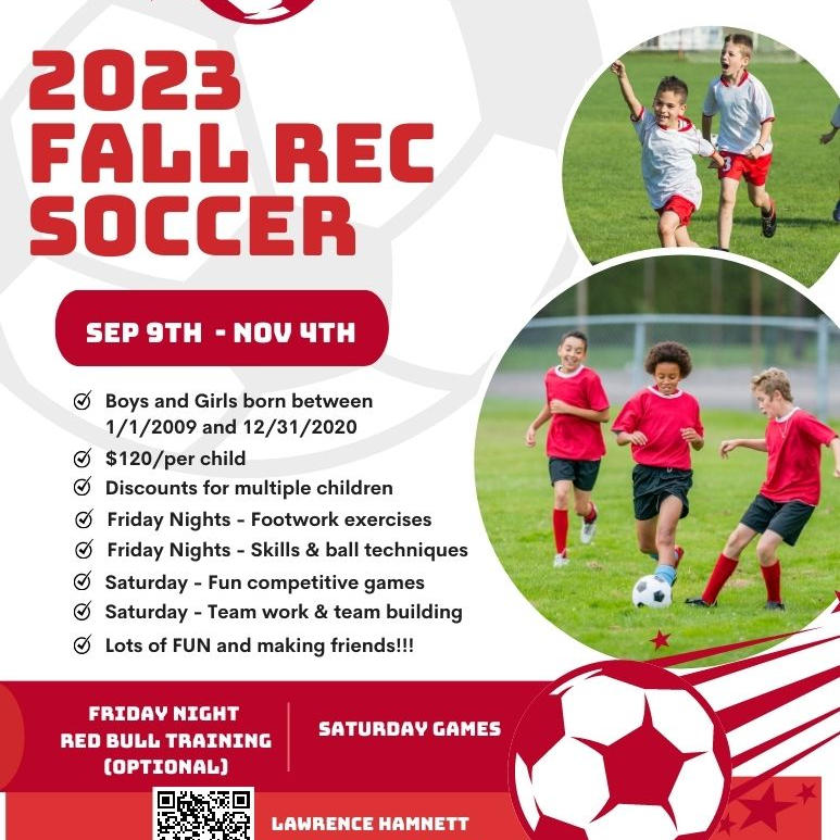 Register today for our Fall rec program.  Registration will close towards the end of August.

lawrencehamnett.com/Default.aspx?t…