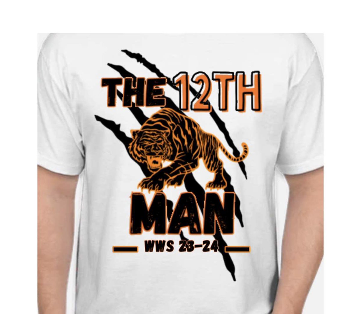The Preorder is officially up for 12th Man 2023! Preorder is open through Wednesday 8/2. All you have to do is Venmo “lukewebber9” $20 including your name and size. The shirts will be ordered on 8/3 and they will be sold from our houses at $25. Let’s go Tigers
