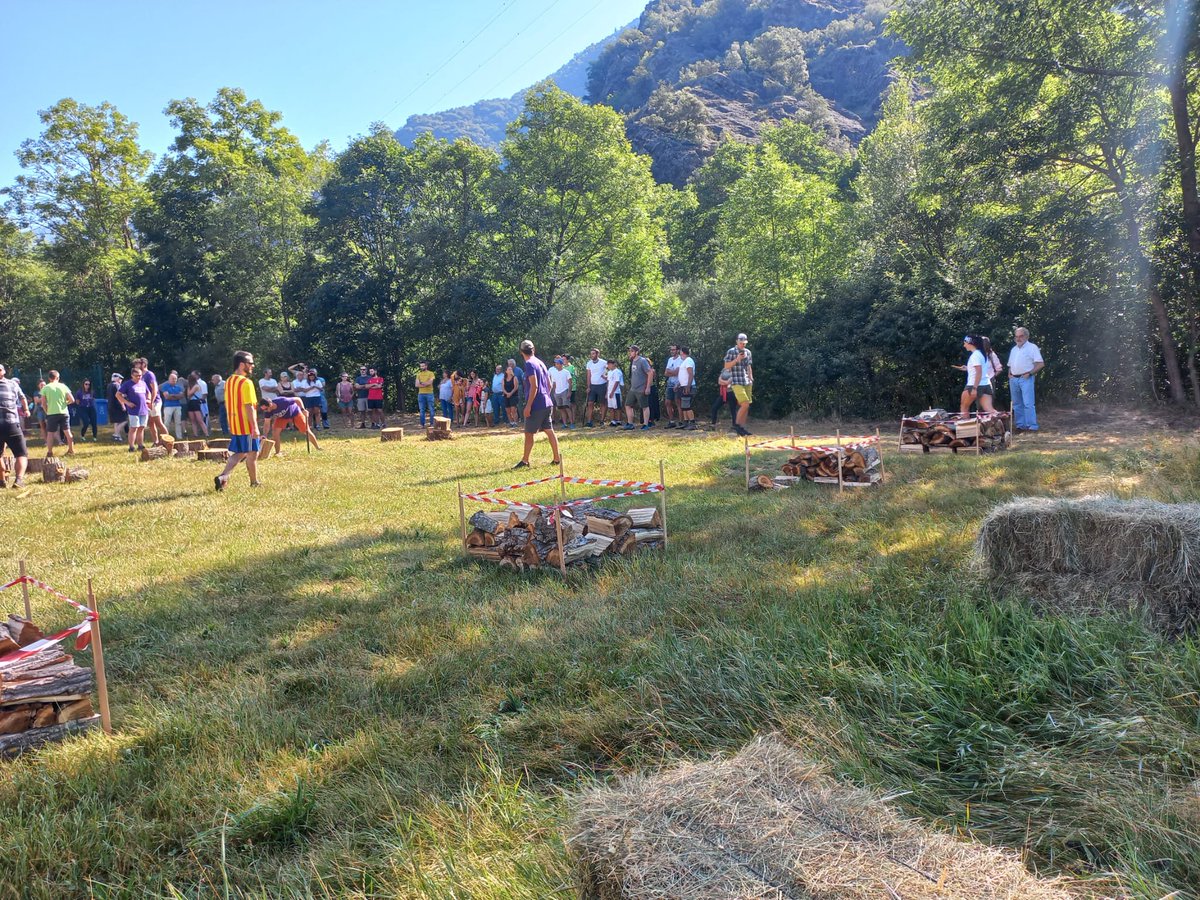 jesus_anas's tweet photo. 1a Olimpiada Pallares a a Ainet de Cardos. Ganadores Vall de Cardos de dos en dos.
Costaba de diversas pruebas: partir leña, cortar yerba, apilar paquas y estirar de la cuerda.
@pallarsdigital 
Felicidades a la organización y participantes https://t.co/IkXD7zsoeg