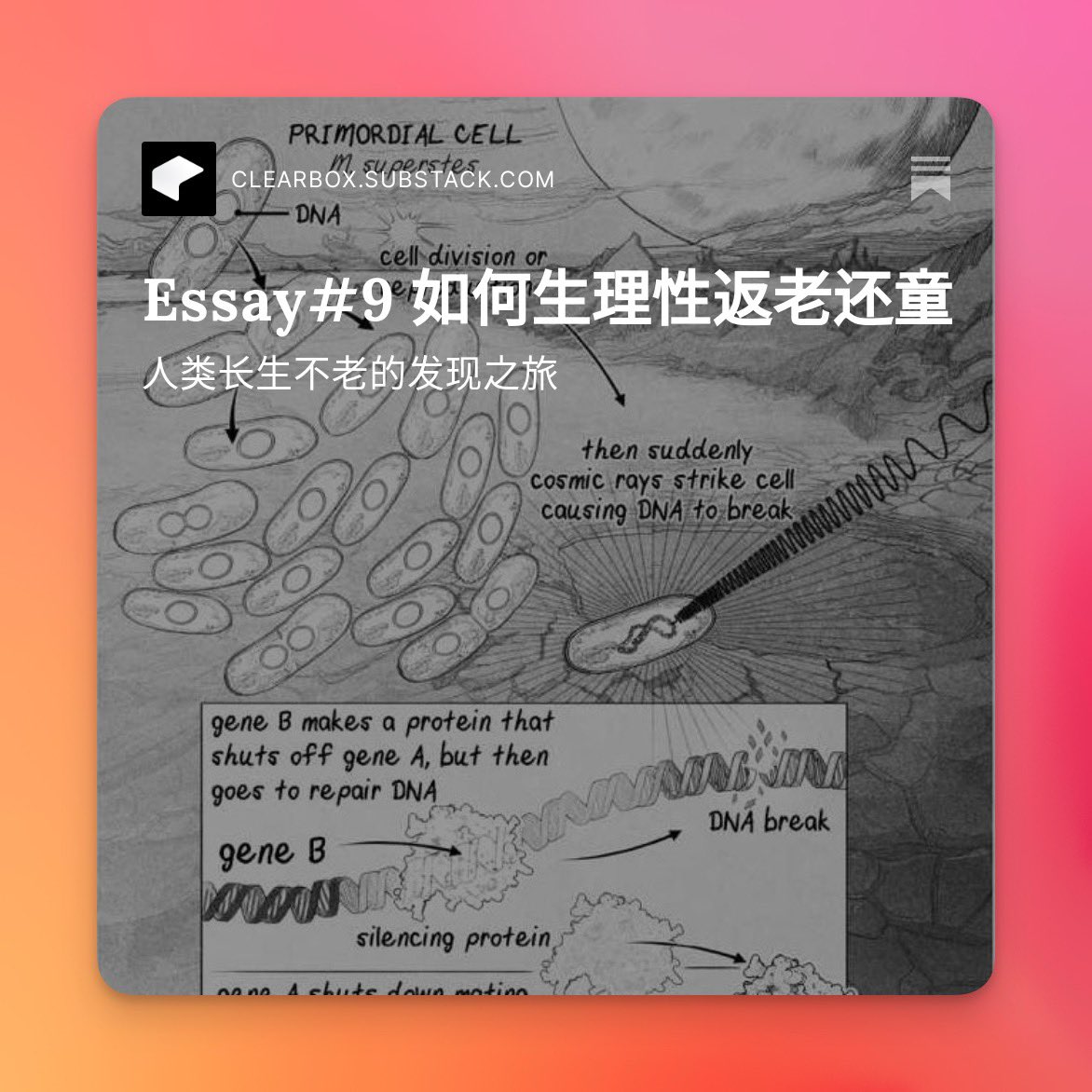 ReadThinkShare's tweet photo. 在这篇通讯里，我分享了一个近期学到的思想——衰老是一种疾病，它可以被治愈。

为了解衰老研究的全貌，我们从古罗马时期的《物性论》到现今的《衰老信息论》粗略地过了一遍。

最后我还提供了一些如何靠一些力所能及的事情就可以生理性返老还童。

https://t.co/p1JiQvDCXA https://t.co/dzSgMVWQRD