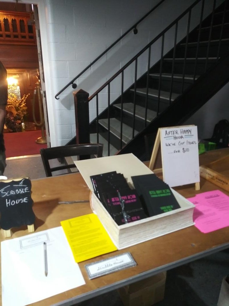 We're here bright and early at the Wildcat Lit Fest, stop by and say hey if you're also spending this rainy Saturday in Franklin PA!