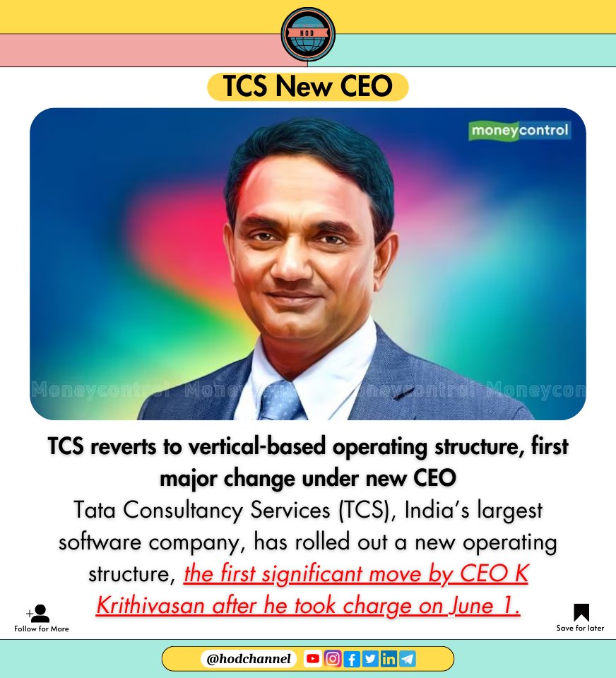 hod_channel_'s tweet photo. TCS New CEO
#hod #hodchannel #hodmediacompany #hodposts
#hodposts #hodmediaposts #infohod
#twitterpots #trending #influencer
#TCS #tech
@hod_channel_ https://t.co/Nhx8opkRc9