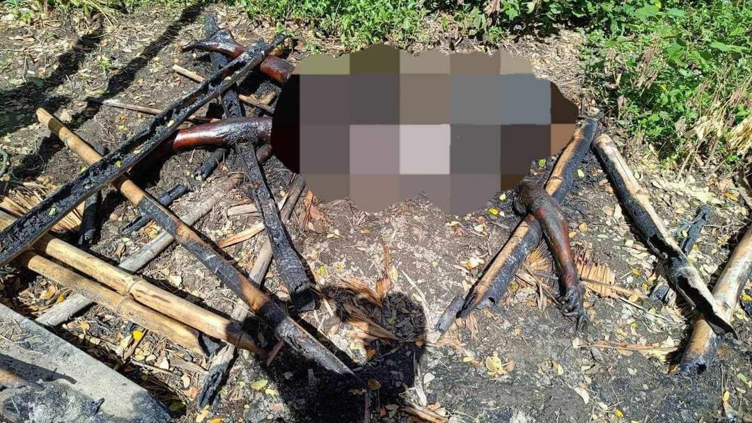 Military troops killed a resident and set alight to the residential properties in Nanza village, Kyauktakhar tsp, Bago division follwing the clashes with local forces on 19th July.  #2023Jul29Coup #AcceptNUGRejectMilitary #WhatsHappeningInMyanmar