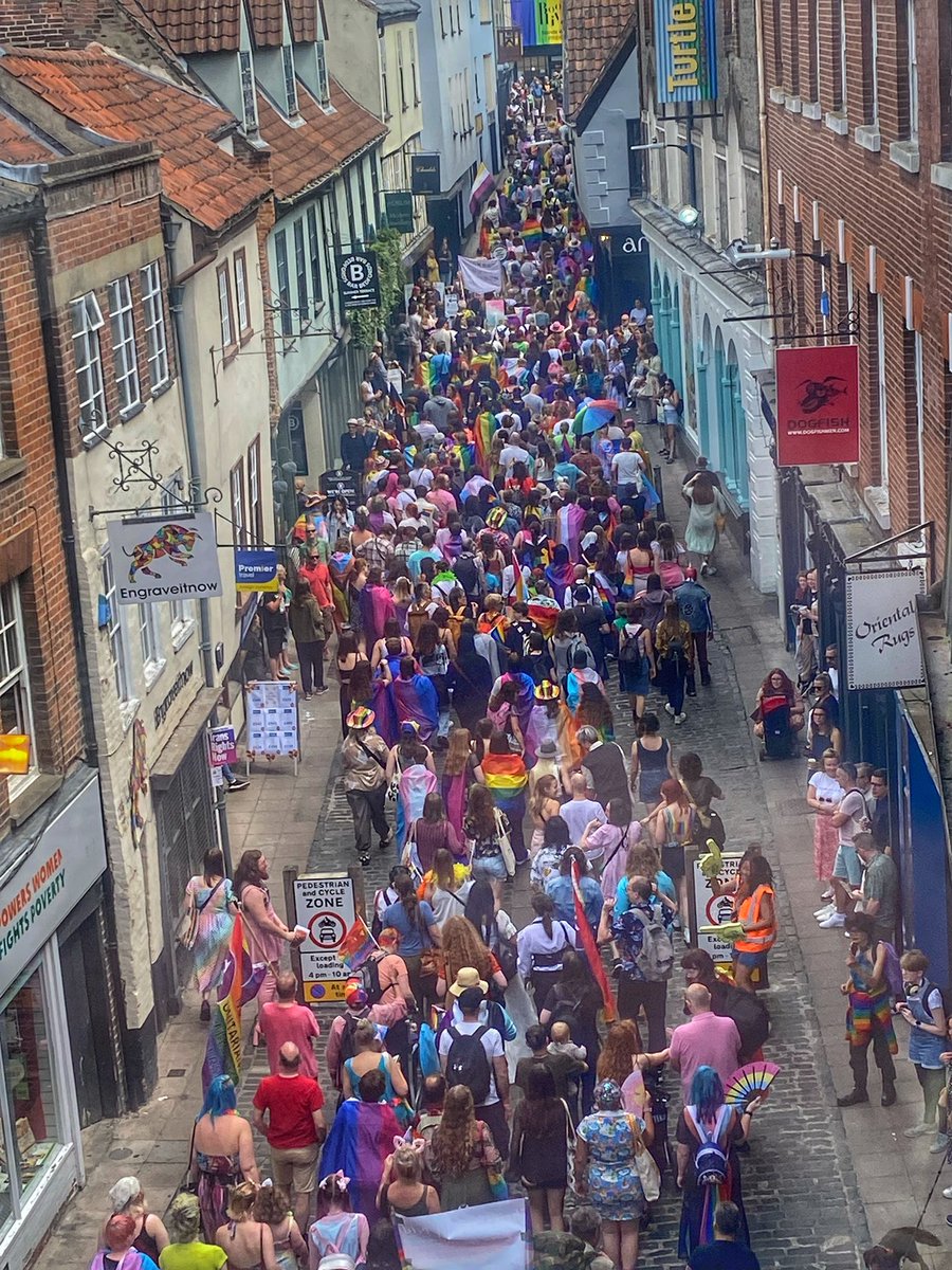 A bird’s eye view of #NorwichPride #Norwich