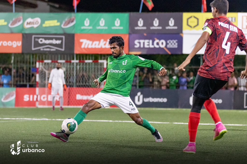 ClubHDC's tweet photo. Snaps from our win against Police Club. A defining win 🏆

#MeeUrbanco 💚
#TeamUrbanco 🩶
@ClubMaldives https://t.co/gjcVZI5pxX
