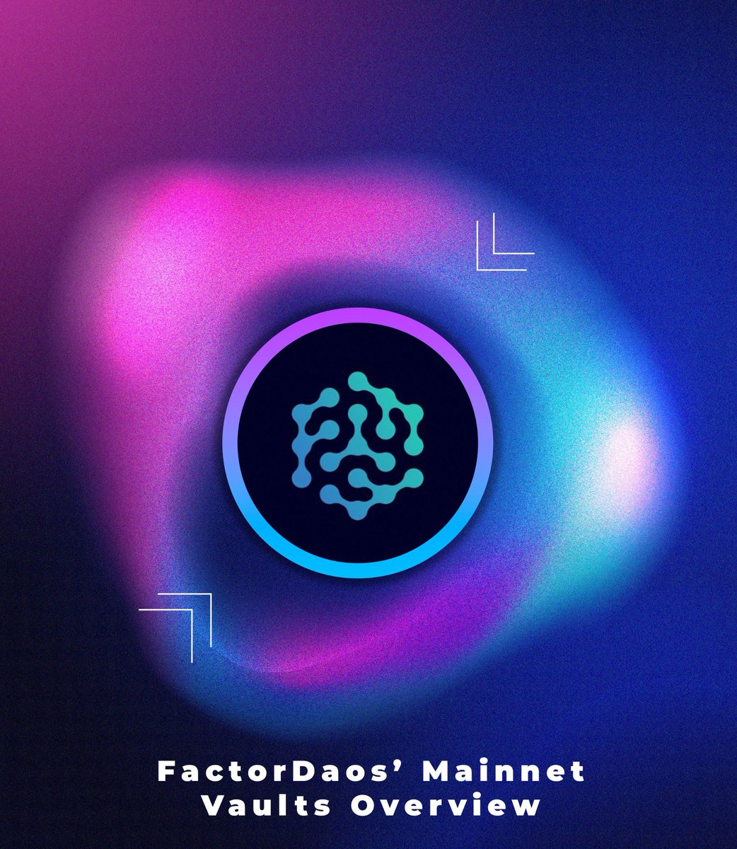 ZeusSughnen's tweet photo. It has been over a week now since @FactorDAO launched its' V2 Mainnet.

Follow me today as we explore the promising diverse vaults and their various yield mechanisms and how you can get in on the juicy yields😋.

#Factorv2 #FactorMainnet 🏭🧵. https://t.co/uifjuL6qQ0