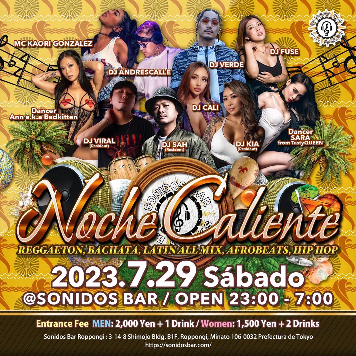 DJ_SAH's tweet photo. 六本木ソニドスでLatin Fiesta🔥

今日でやっとバースデー罰酒最後😭

まだ祝ってくれてない人は集合！ https://t.co/L8ZY93PEM5
