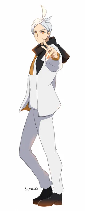 虹野さん()にお声掛け頂きキャラデザ担当をさせて頂きました! 他にも数人デザイングランプリさせて頂いてますので、虹野さんの続報をお待ち下さい! 全身絵の掲載OK頂いたので載せます!エース様～! #G_tsuM
